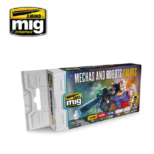 Ammo Mig A.MIG7127 Robots & Mechas Colours Acrylic Paint Set